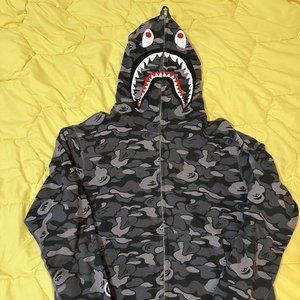 Bape Full Camo Grey Size Large